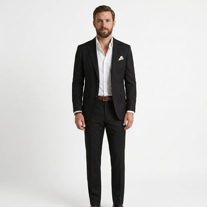 Slim fit tweedelig kostuum heren met colbert en pantalon