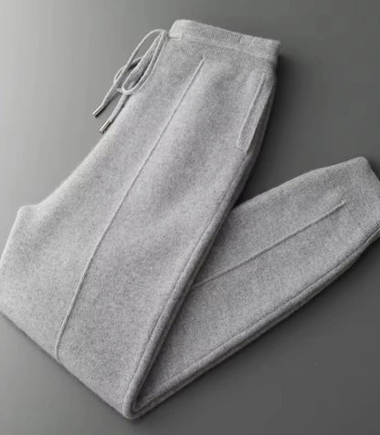 Gebreid trainingspak dames met rits, vest en joggingbroek