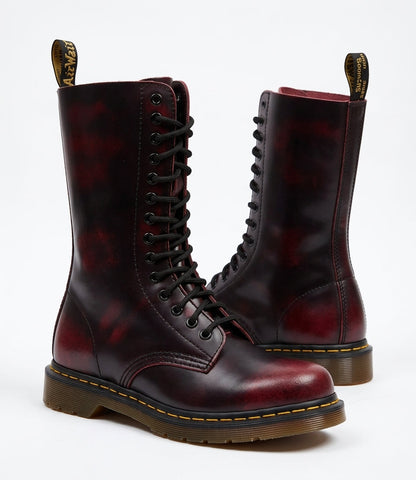 Hoge combat boots heren met vetersluiting en grove profielzool