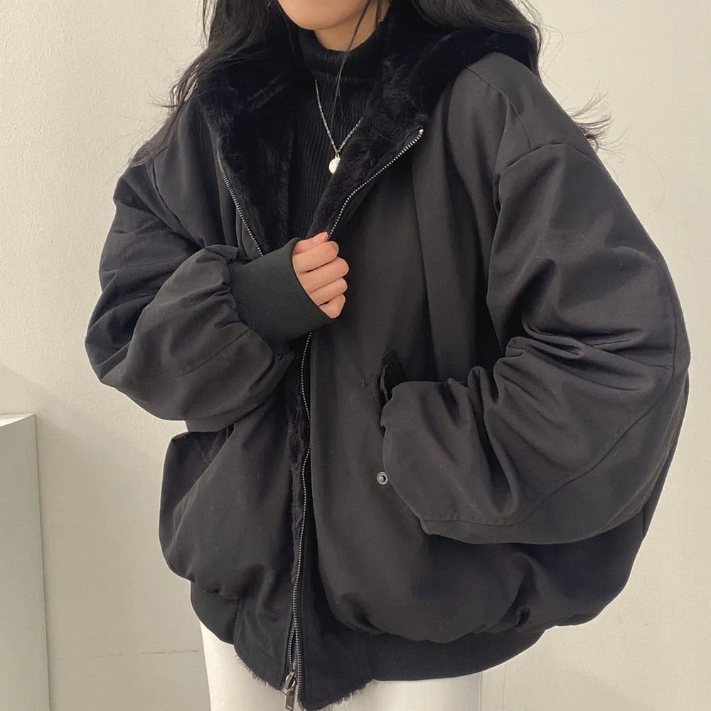 Damen Winterjacke | Doppellagiges Design | Elegante Passform | Atmungsaktiv & Warm