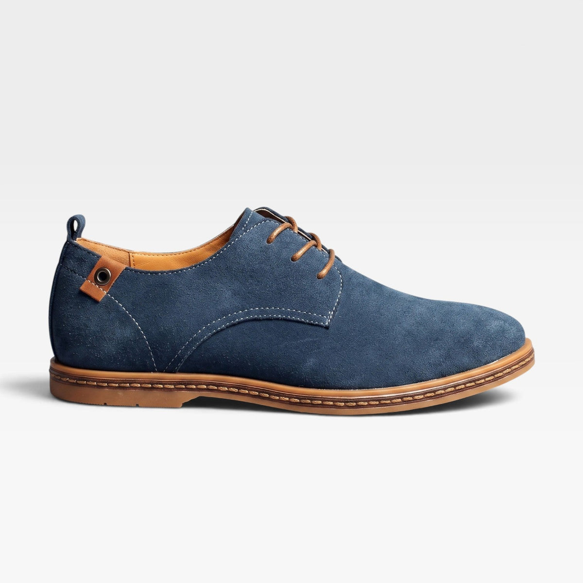 Lage derby veterschoenen heren met vetersluiting en ronde neus