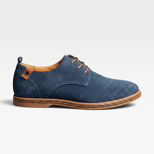 Lage derby veterschoenen heren met vetersluiting en ronde neus