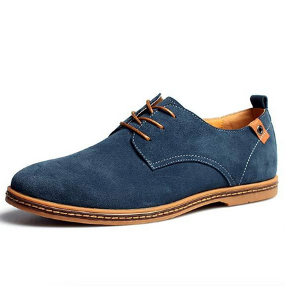 Derby veterschoenen heren met ronde neus en contrastzool