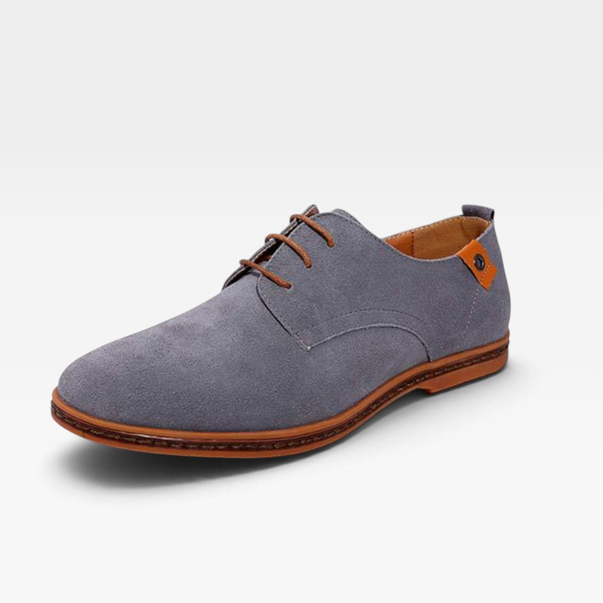Lage derby veterschoenen heren met vetersluiting en ronde neus
