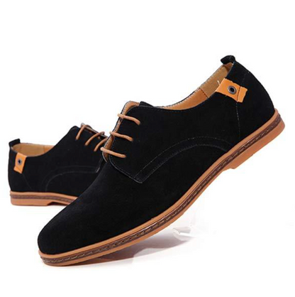 Derby veterschoenen heren met ronde neus en contrastzool