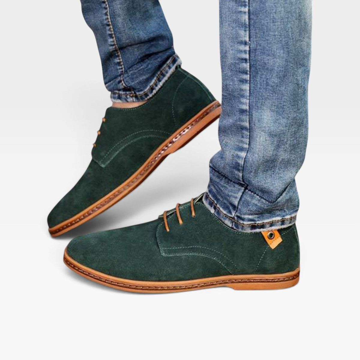 Lage derby veterschoenen heren met vetersluiting en ronde neus