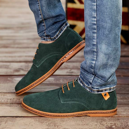 Derby veterschoenen heren met ronde neus en contrastzool