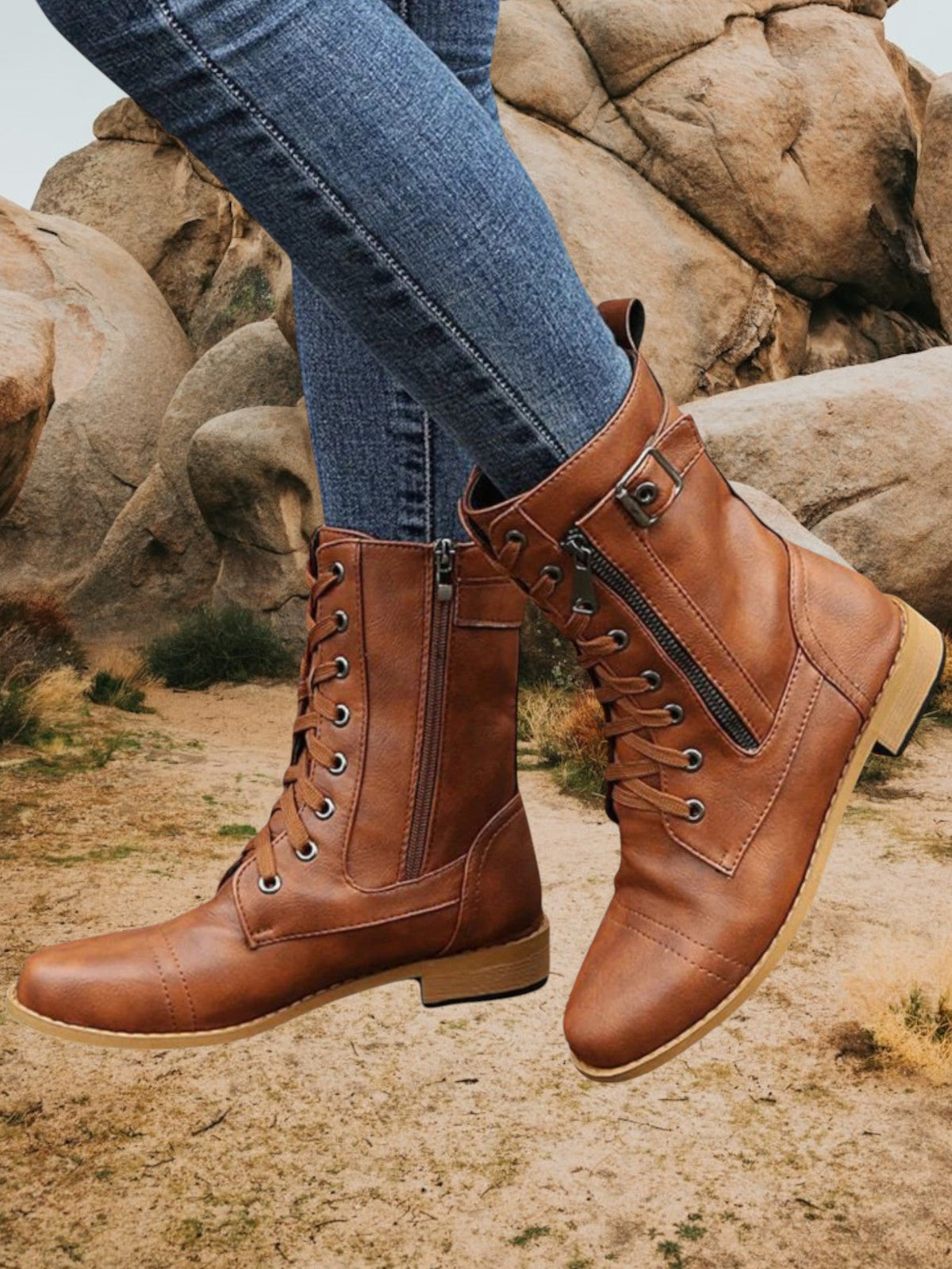 Marguerite | Women's Waterproof Orthopedic Boots with Anti-Slip Soles for All-Day Comfort | Brown