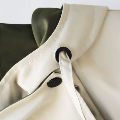 Oversized jas dames met capuchon en grote reverskraag