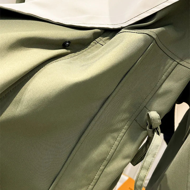 Oversized jas dames met capuchon en grote reverskraag