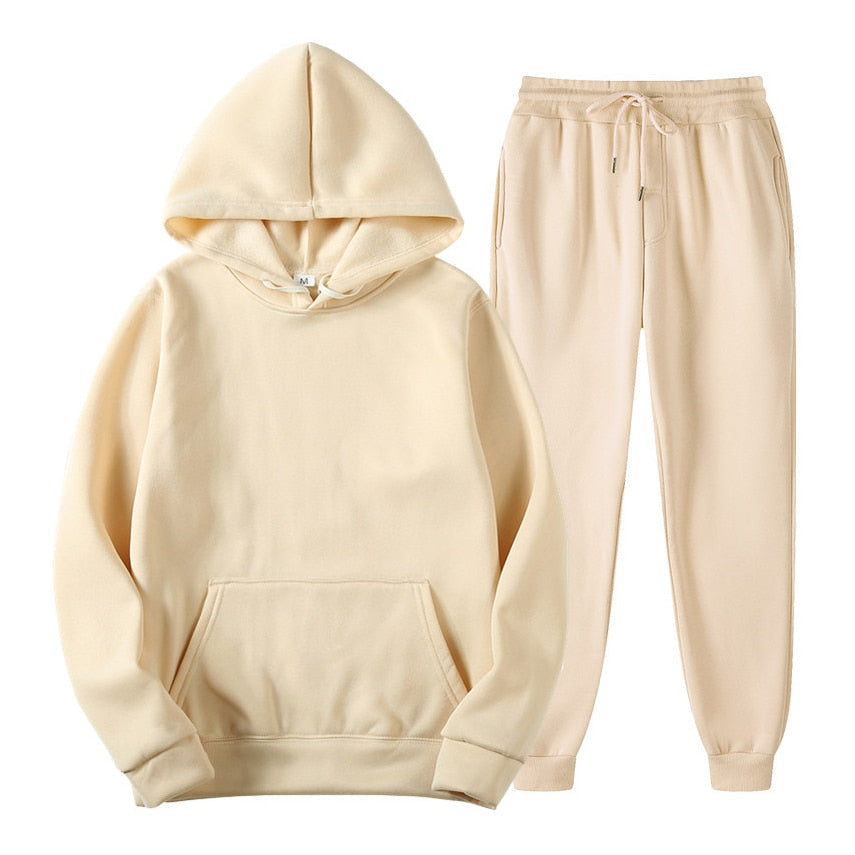 Tweedelig joggingpak dames met capuchon en joggingbroek