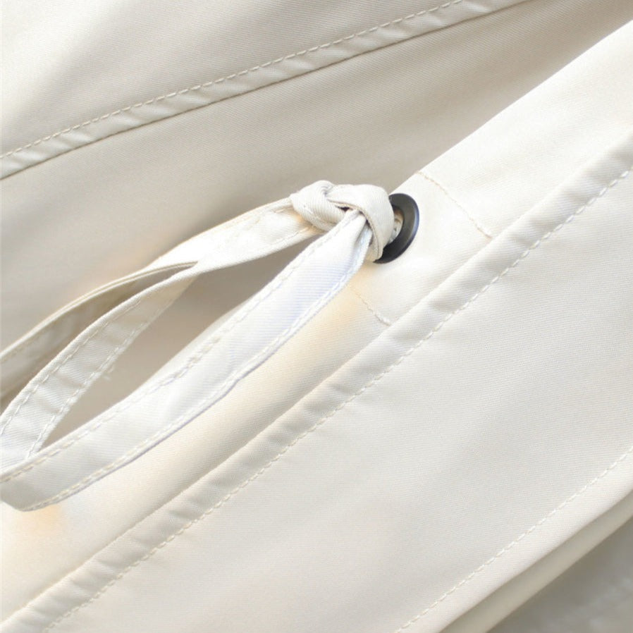 Oversized jas dames met capuchon en grote reverskraag