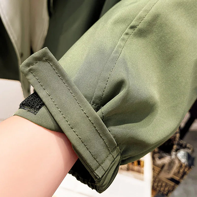 Oversized jas dames met capuchon en grote reverskraag