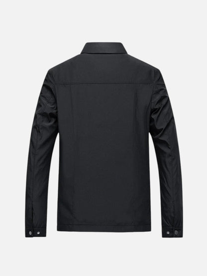 Harrington jas heren met ritssluiting en puntkraag - regular fit