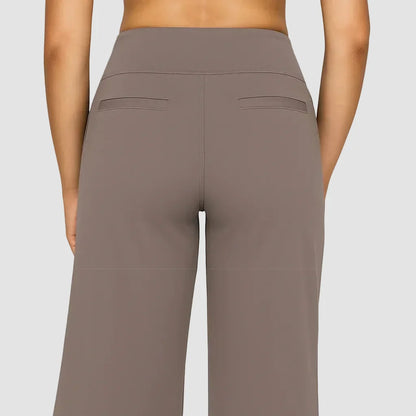 Joggingbroek dames met hoge taille en wijde pijpen