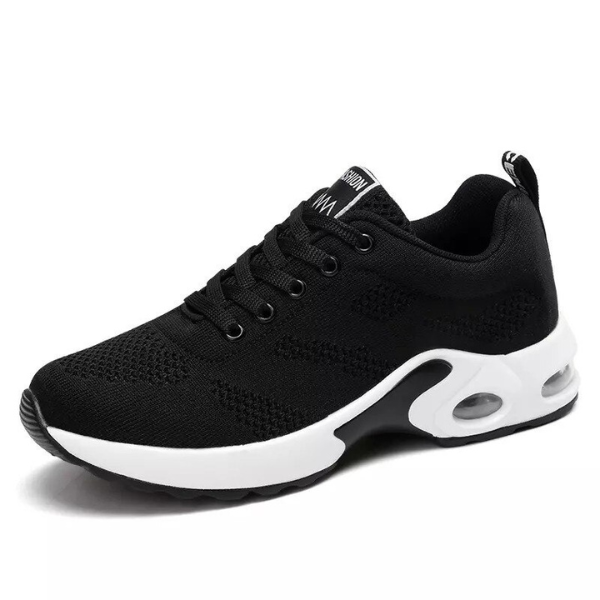 Sportschoenen dames met veters en luchtkussen zool