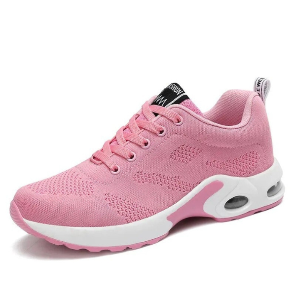 Sportschoenen dames met veters en luchtkussen zool