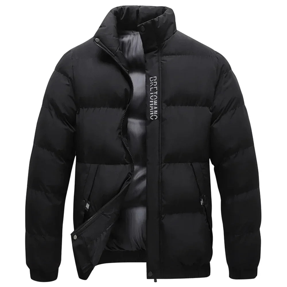 Boss | winterjas met kraag voor heren in de kleur Zwart voor heren in stijl ideaal voor de winter