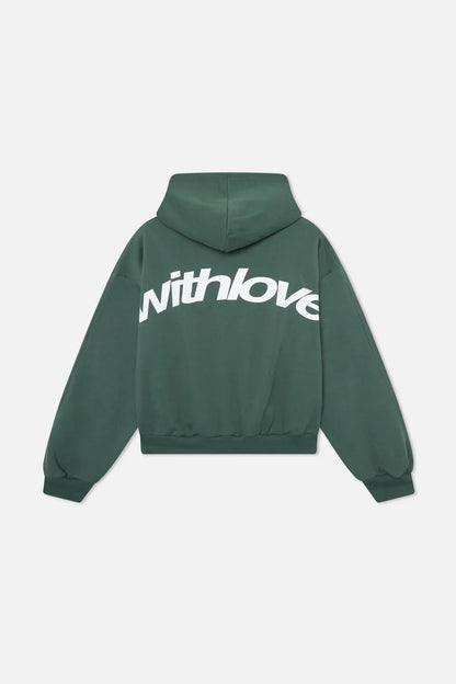 "Comfortabele, stijlvolle vrouwenhoodie in blauw, bordeauxroze; symbool van zelfliefde, ontspannen pasvorm, minimalistisch de