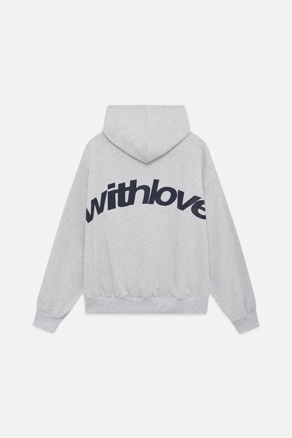 "Comfortabele, stijlvolle vrouwenhoodie in blauw, bordeauxroze; symbool van zelfliefde, ontspannen pasvorm, minimalistisch de