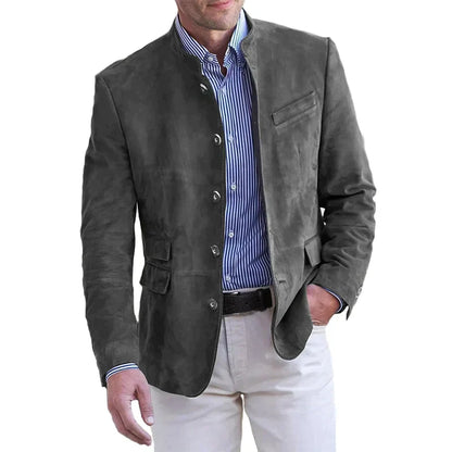 Dennis | Tijdloze colbertjas voor mannen in de kleur Grijs voor heren in stijl ideaal voor de herfst.