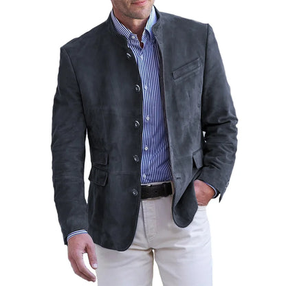 Dennis | Tijdloze colbertjas voor mannen in de kleur Marineblauw voor heren in stijl ideaal voor de herfst.