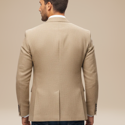 Slim fit colbert heren met reverskraag en twee knopen