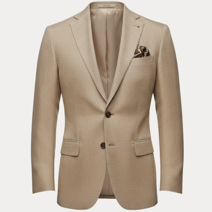 Slim fit colbert heren met reverskraag en twee knopen