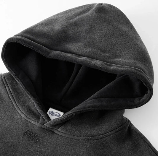 Oversized hoodie dames met grafische print en kangoeroezak