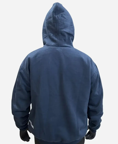 Ruimvallende hoodie dames met strass print en drukknoopsluiting