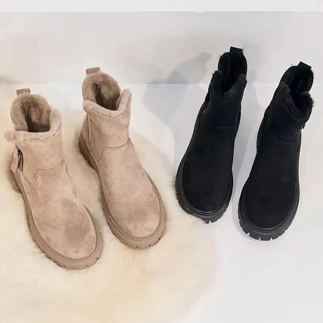 Damskie Ocieplane Zimowe Buty – Na Zamek – widok produktu 3 | Ionotix