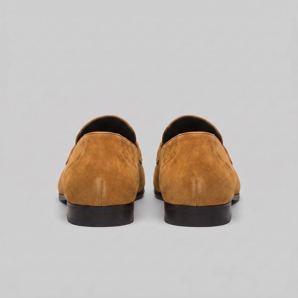 Penny loafers voor heren met wreefband en lage platte hak