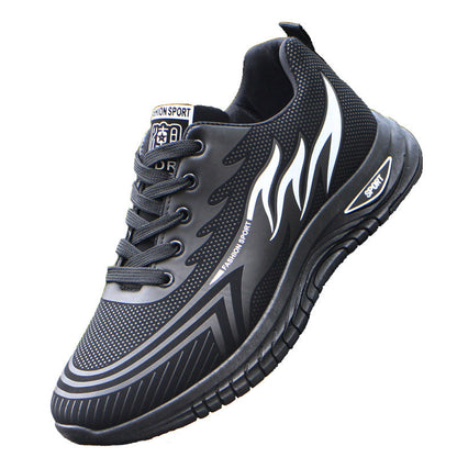 Lage wandelschoenen dames met vetersluiting en antislip zool
