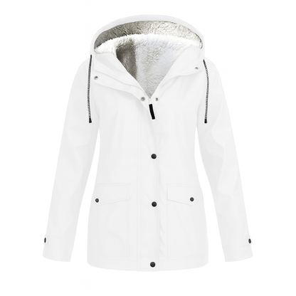 Warm women's winter parka, insulated and hooded for everyday wear. Ideal casual coat for cold weather.